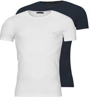 Emporio Armani Bold Monogram Crew T-shirt Heren (2-pack)
