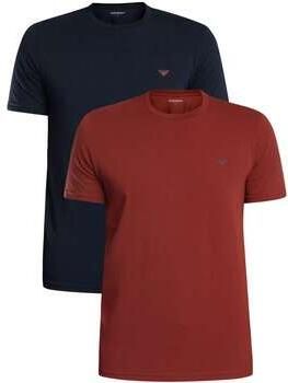 Emporio Armani T-shirt Korte Mouw Set van 2 lounge T-shirts met ronde hals