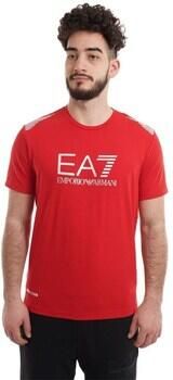 Emporio Armani EA7 Heren 3Dpt29 Pjulz T-Shirt Red Heren