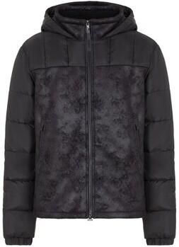 Emporio Armani EA7 Heren Pufferjas Herfst Winter Collectie Black Heren