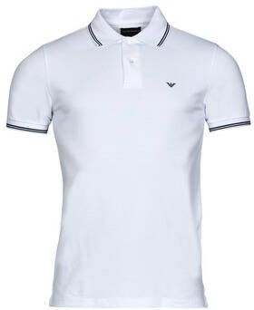 Emporio Armani Klassiek Polo Shirt voor Heren White Heren