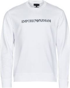 Emporio Armani Central Logo Sweatshirt Wit Heren