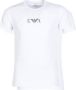 Emporio Armani Heren Katoenen T-shirt Herfst Winter Collectie White Heren - Thumbnail 1