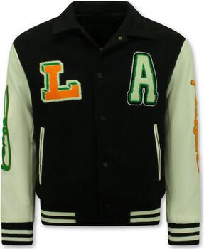 Enos Blazer Geborduurde Vintage Varsity Jacket