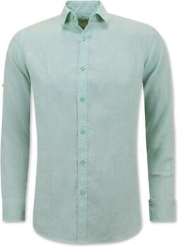 Enos Overhemd Lange Mouw Linnen Regular Fit