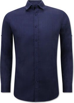 Enos Overhemd Lange Mouw Linnen Regular Fit