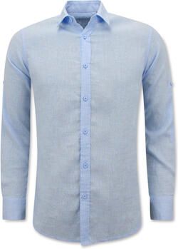 Enos Overhemd Lange Mouw Linnen Regular Fit Licht