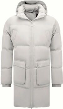 Enos Parka Jas Lang Gewatteerde Puffer Parka Jas