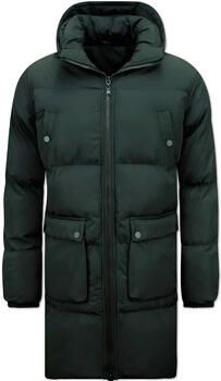 Enos Parka Jas Lange Puffer Winterjas Capuchon