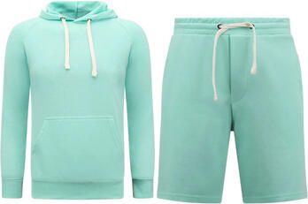Enos Trainingspak Hoodie Joggingshort SET Mint