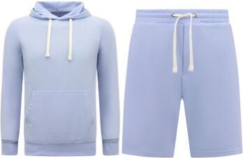 Enos Trainingspak Hoodie Korte Joggingbroek SET Licht