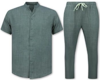 Enos Trainingspak Linnen Zomerset Linnen Twinset