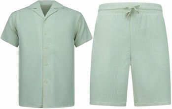 Enos Trainingspak Ribbed Oversized Zomerset Short