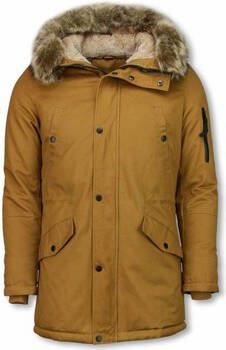 Enos Parka Jas Winterjas Faux Bontkraag