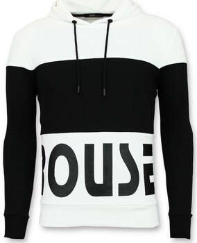Enos Sweater Hoodie Striped Black And White