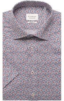 Eterna Blauwe Overhemden Lange Mouw Multicolor Heren