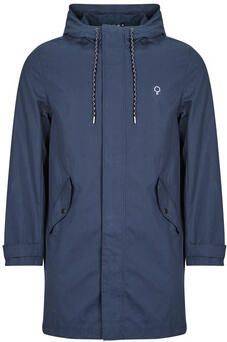 Faguo Waterafstotende Navy Regenjas Blue Heren