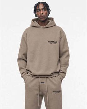 Fear Of God Capuchon sweaters Essentials (FW24) Fleece Hoodie Desert Sand