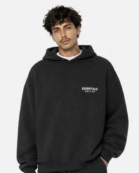 Fear Of God Trui Essentials (FW24) Fleece Hoodie Black