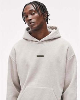 Fear Of God Trui Essentials (SS25) Hoodie Heather Stone