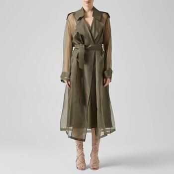 Federica Tosi Trenchcoat 40103-409TRENCHINORGANZAVERDEMILITARE