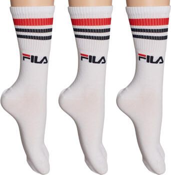 Fila Sokken brede ribboord logo opschrift katoenmix (3 paar) - Foto 5
