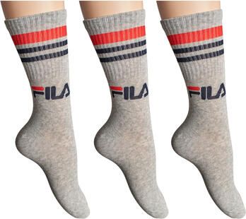 Fila Sokken brede ribboord logo opschrift katoenmix (3 paar) - Foto 3