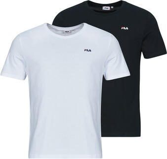 Fila Heren T-shirt Dubbelpak Wit Zwart Multicolor Heren - Foto 3