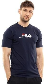 Fila T-shirt Korte Mouw T-shirt Bleu Regular Homme
