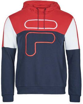 Fila Geblokkeerde Lichtgewicht Hoodie Zwart Rood Wit Multicolor Heren