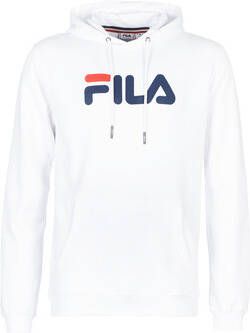 Fila Heldere Witte Kangaroo Hoodie Mannen White Heren