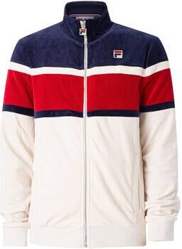 Fila Trainingsjack Decker trainingsjack van velours met kleurvlakken