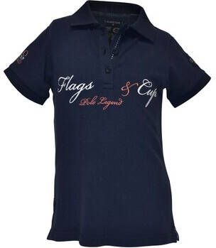 Flags&Cup Polo Shirt Korte Mouw Flags&Cup Polo équitation enfant Omia