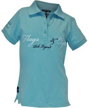 Flags&Cup Polo Shirt Korte Mouw Flags&Cup Polo équitation enfant Omia