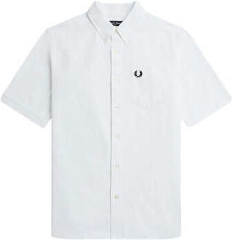 Fred Perry Oxford Overhemd voor Mannen White Heren