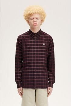 Fred Perry Overhemd Lange Mouw Fp Brushed Oxford Tartan Shirt