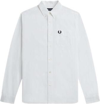 Fred Perry Klassieke Oxford Katoenen Button Down Overhemd White Heren - Foto 4