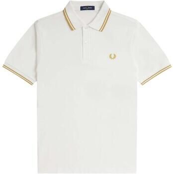 Fred Perry T-shirt Twin Tipped Polo Shirt Snow White Honeycomb - Foto 2
