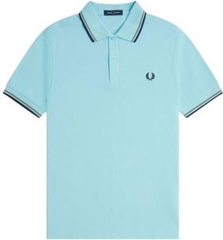 Fred Perry Twin Tipped Short Sleeve Polo Shirt Heren Green- Heren Green - Foto 2