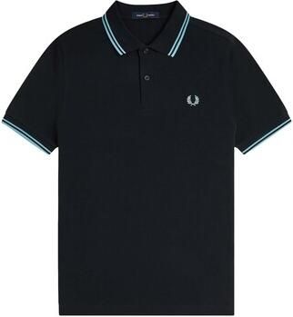 Fred Perry T-shirt Twin Tipped Polo Shirt Navy Mint Blue - Foto 2