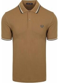 Fred Perry Polo Shirt Korte Mouw Polo Twin Tipped M3600 Bruin Z60