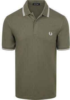 Fred Perry Polo Shirt Korte Mouw Polo Twin Tipped M3600 Groen 87B