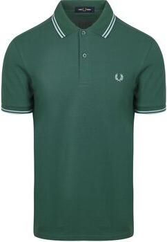 Fred Perry Polo Shirt Korte Mouw Polo Twin Tipped M3600 Groen Z59