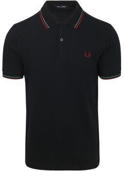 Fred Perry Polo Shirt Korte Mouw Polo Twin Tipped M3600 Navy Z58 - Foto 2