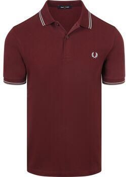 Fred Perry Polo Shirt Korte Mouw Polo Twin Tipped M3600 Rood 08B