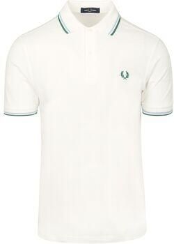 Fred Perry Polo Shirt Korte Mouw Polo Twin Tipped M3600 Wit Z52