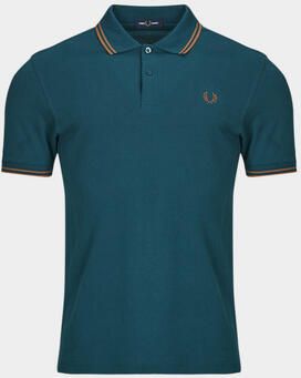 Fred Perry Polo Shirt Korte Mouw Polo Twin Tipped M3600 Petrol