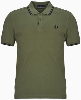 Fred Perry Twin Tipped Short Sleeve Polo Shirt Heren Green- Heren Green - Foto 2