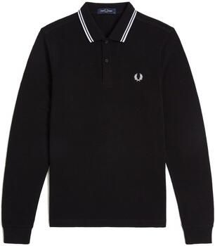 FRED PERRY Heren Polo's & T-shirts Twin Tipped Shirt Long Sleeve Donkerblauw - Foto 1