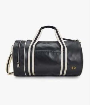 Fred Perry Sporttas Classic Barrel Bag Navy Ecru